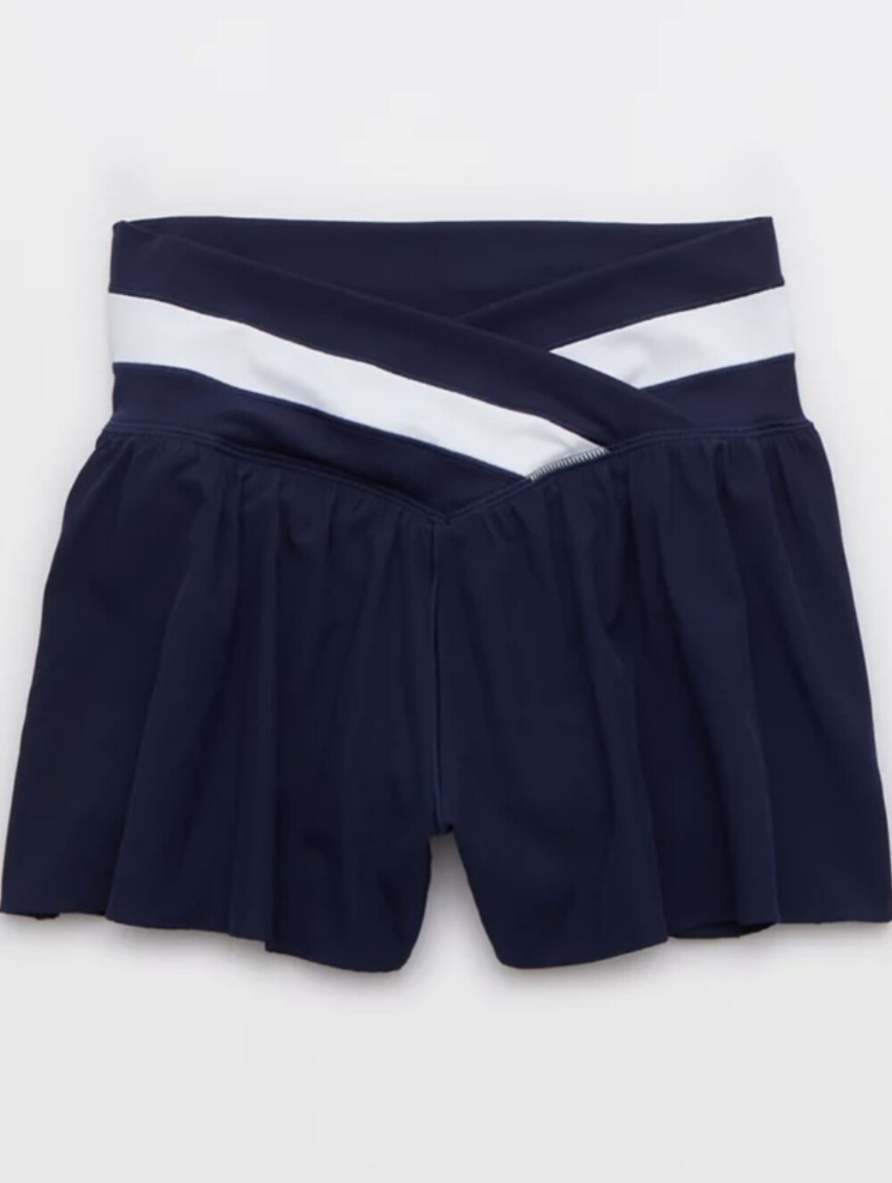Aerie Real Me Crossover Flowy Short In Royal Navy Shorts Size XS - Picture 3 of 6